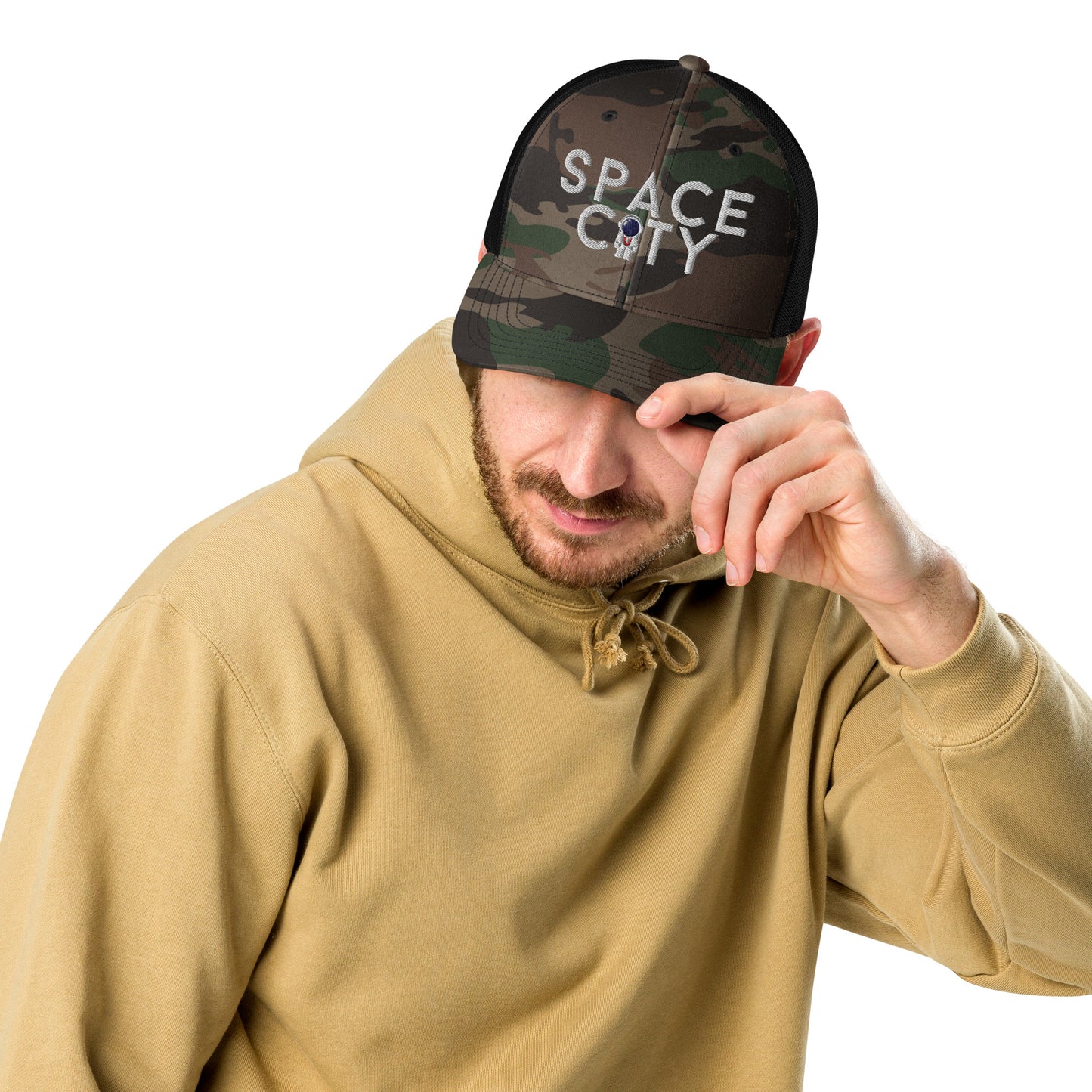 Space City Camouflage Trucker